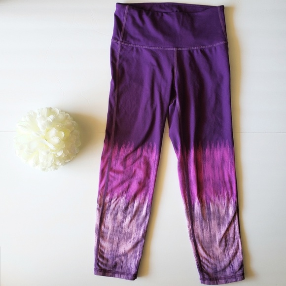 Athleta Purple Lightning Chaturanga Capri XXS - Picture 2 of 8